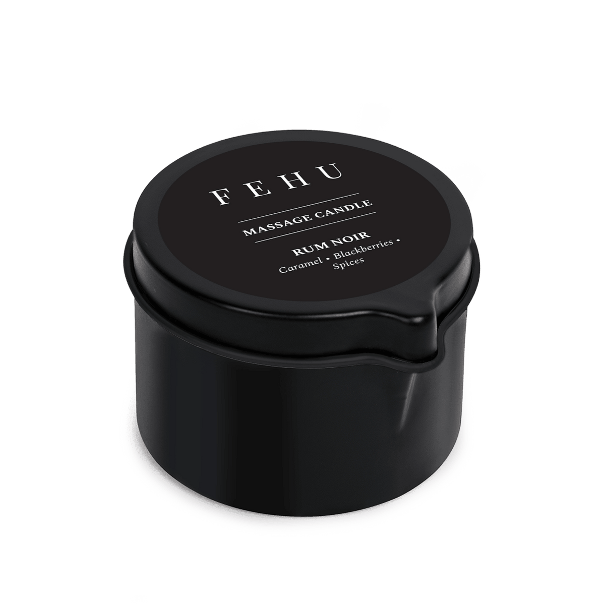 Massage Candle Rum Noir, 100 g.