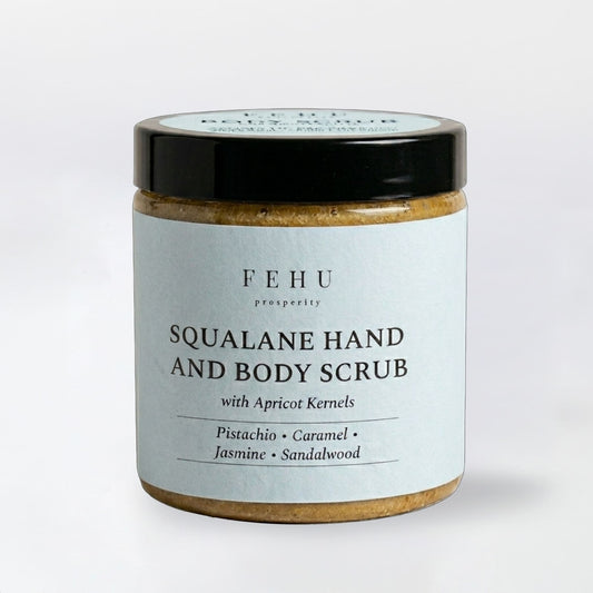 Squalane Hand and Body Scrub, 400 g.