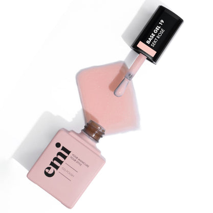 E.MiLac Base Gel Sekt Rosé #19, 9 ml.