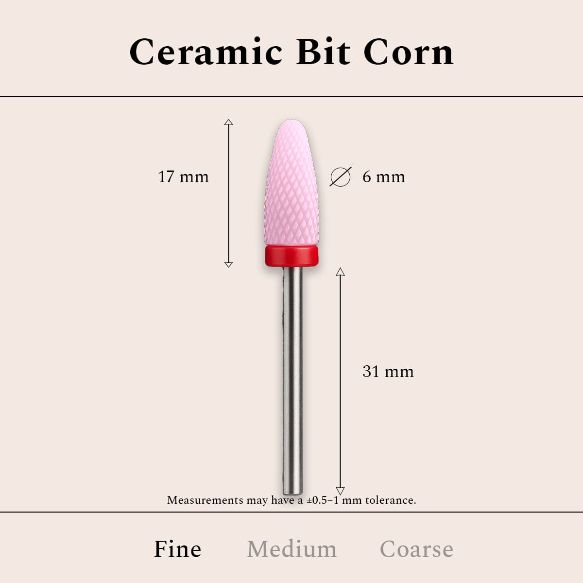 Ceramic Bit Corn Fine 6 mm