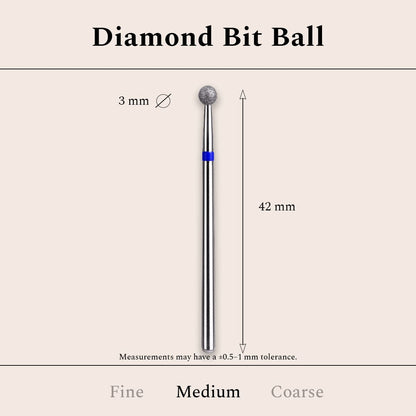 Diamond Bit Ball Medium 3 mm