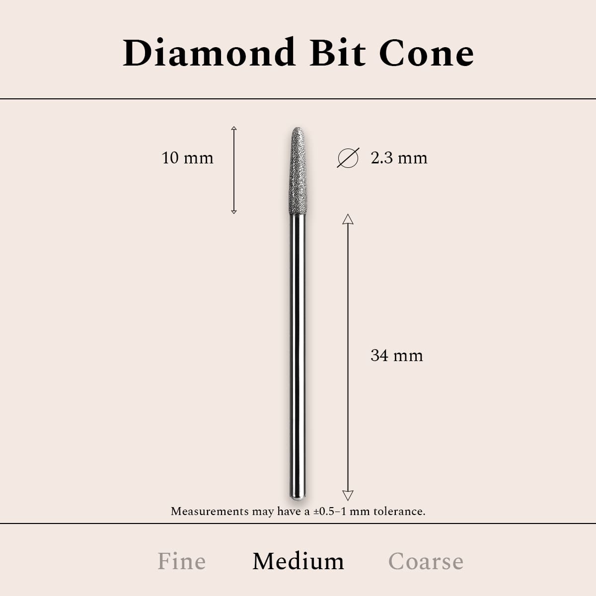 Diamond Bit Cone Medium 2,3 mm