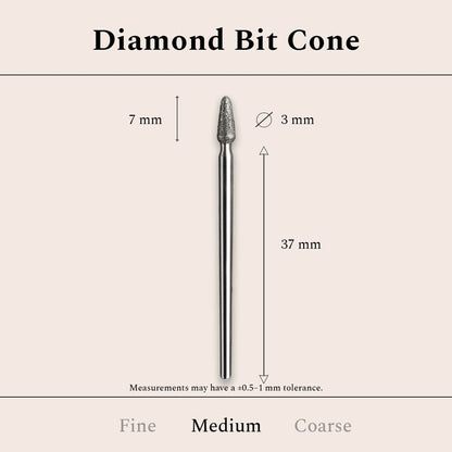 Diamond Bit Cone Medium 3 mm