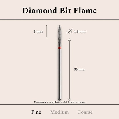 Diamond Bit Flame Fine 1,8 mm