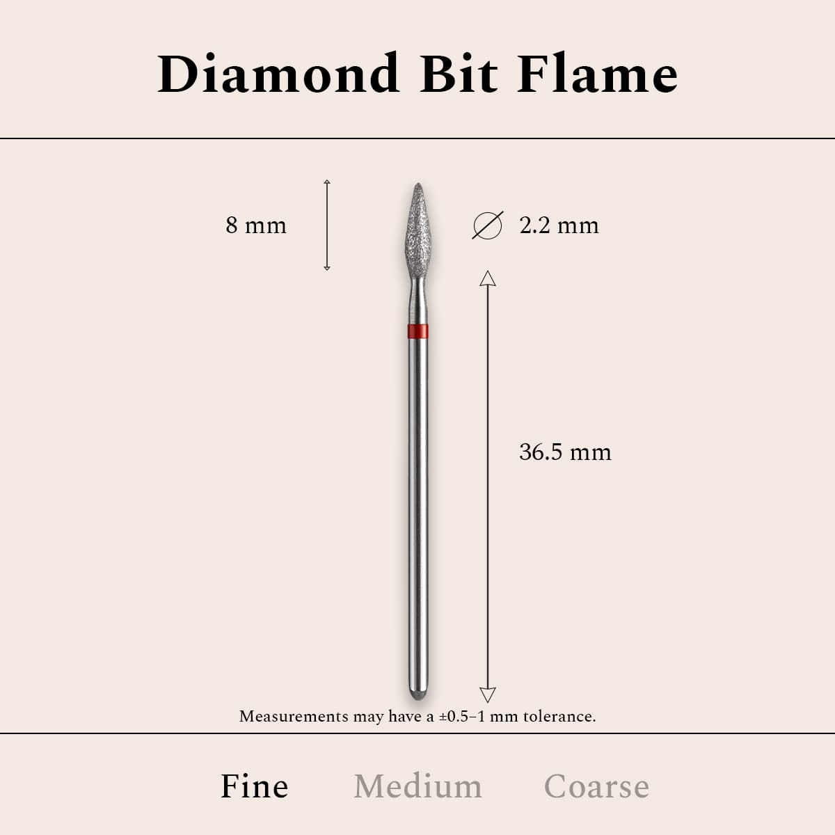 Diamond Bit Flame Fine 2,2 mm