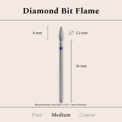 Diamond Bit Flame Medium 2,2 mm