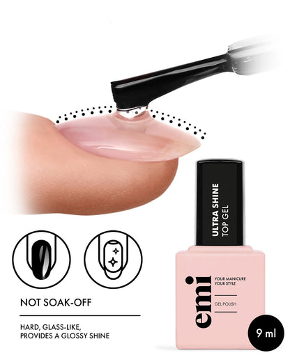 E.MiLac Ultra Shine Top Gel, 15 ml.