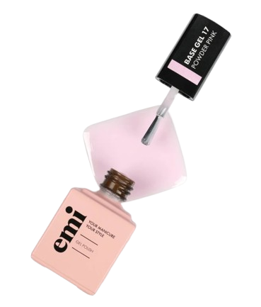 E.MiLac Base Gel Powder Pink #17, 9 ml.