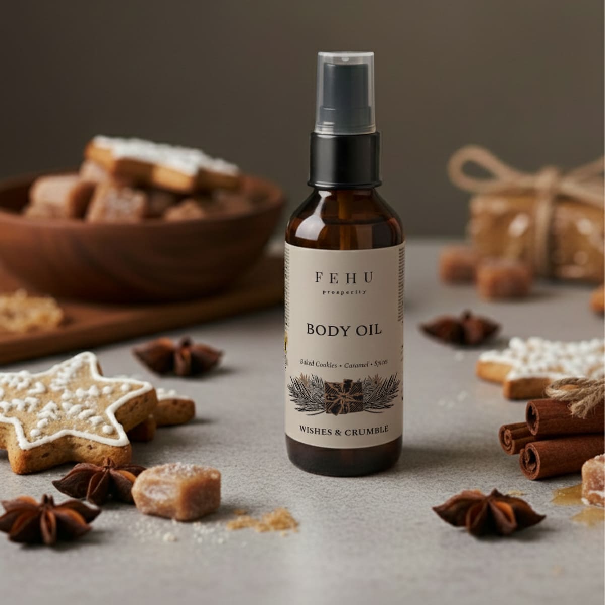 Body Oil Wishes & Crumble, 100 ml.