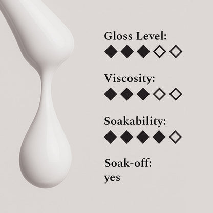 Color Top Gel #001 Misty White, 12 ml.