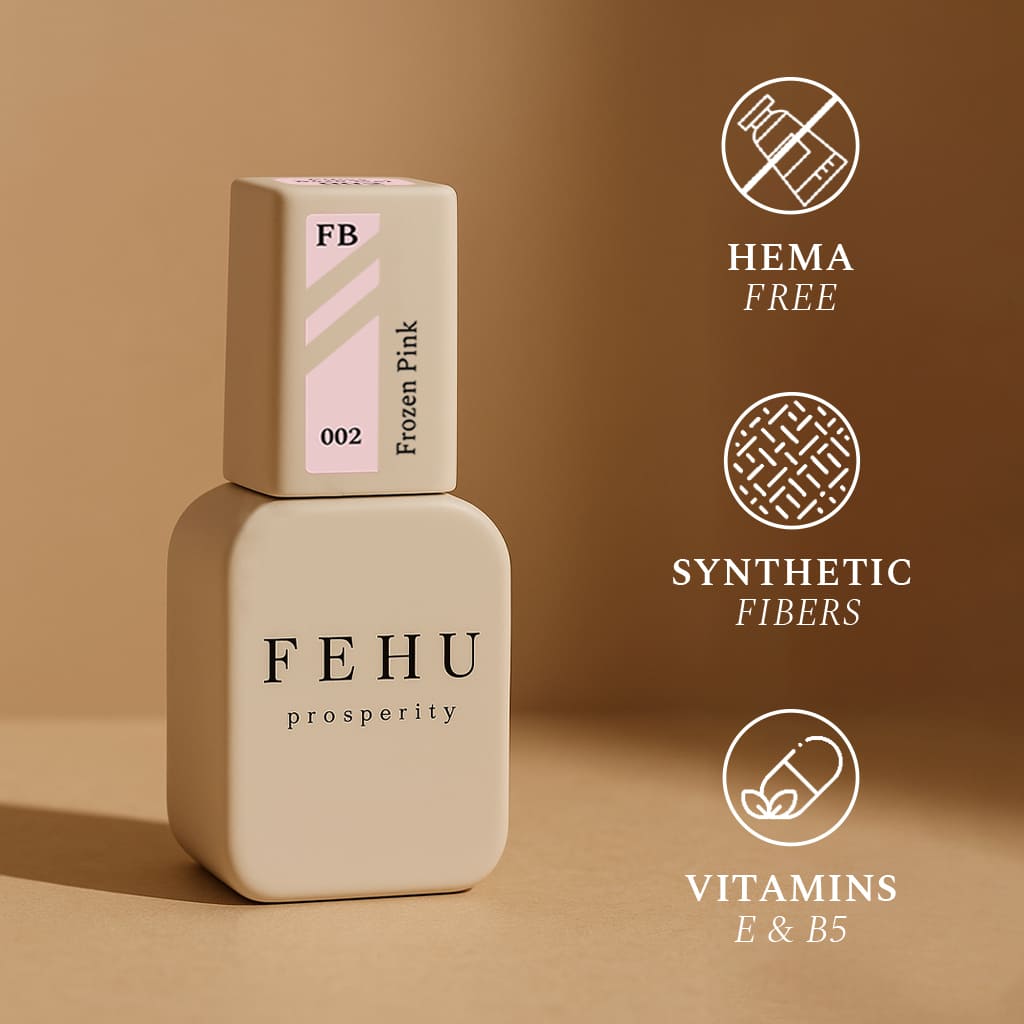 Fiber Base Gel Frozen Pink #02, 12 ml.