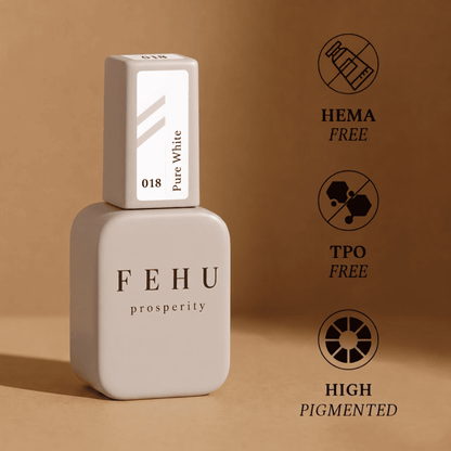 Gel Polish #018 Pure White, 12 ml.