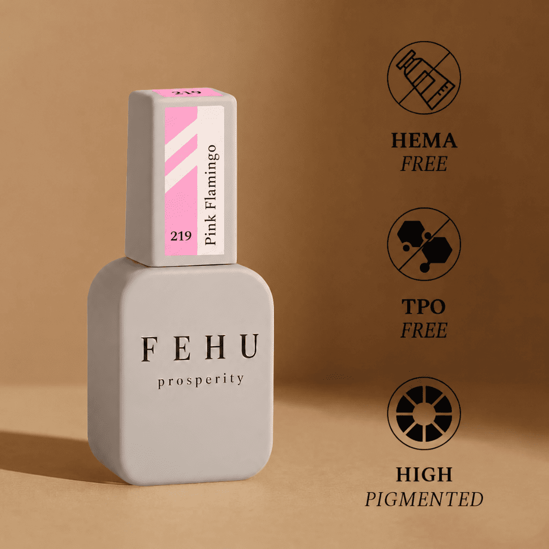 Gel Polish #219 Pink Flamingo, 12 ml.