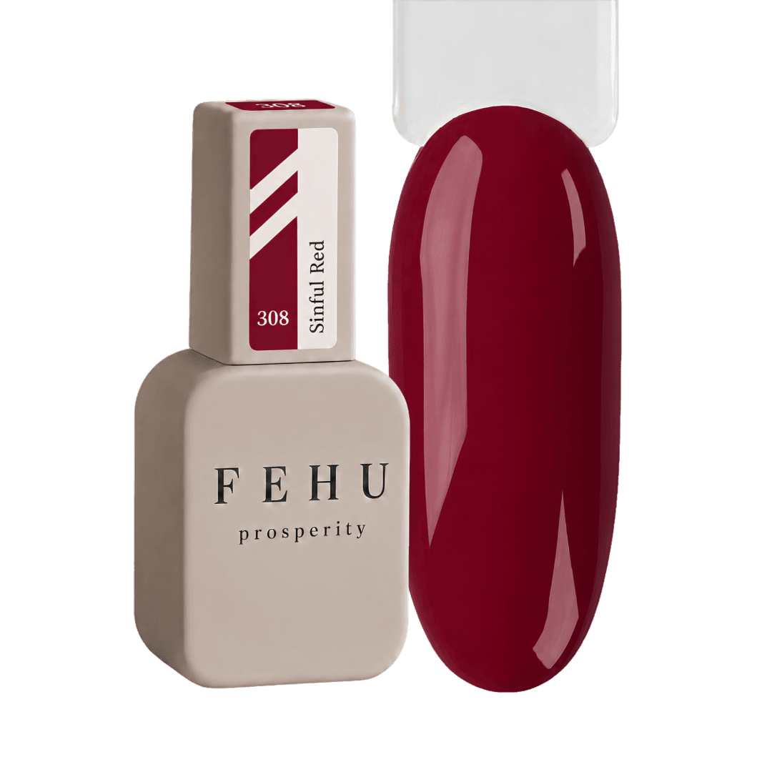 Gel Polish #308 Sinful Red, 12 ml.