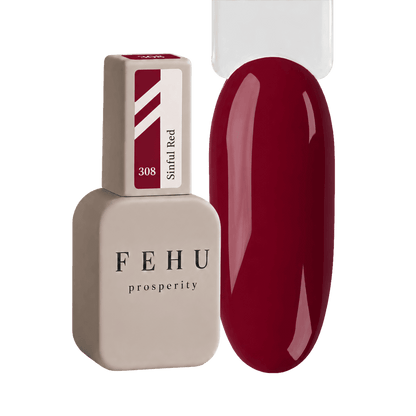 Gel Polish #308 Sinful Red, 12 ml.
