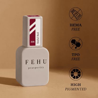 Gel Polish #308 Sinful Red, 12 ml.