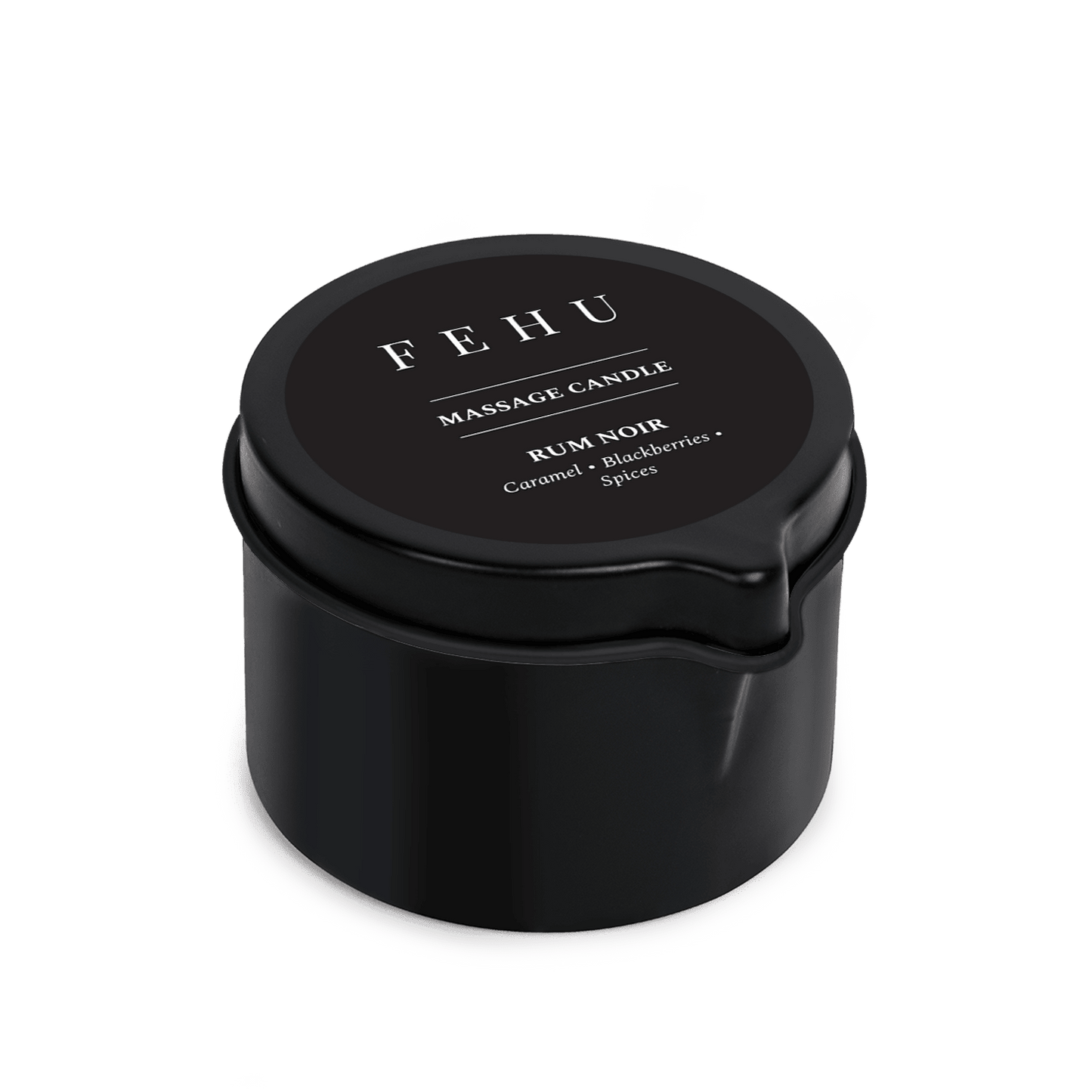 Massage Candle Rum Noir, 100 g.