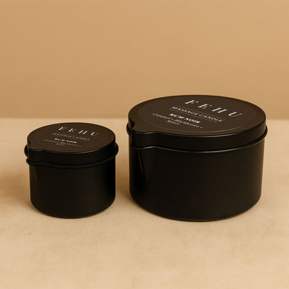 Massage Candle Rum Noir, 100 g.