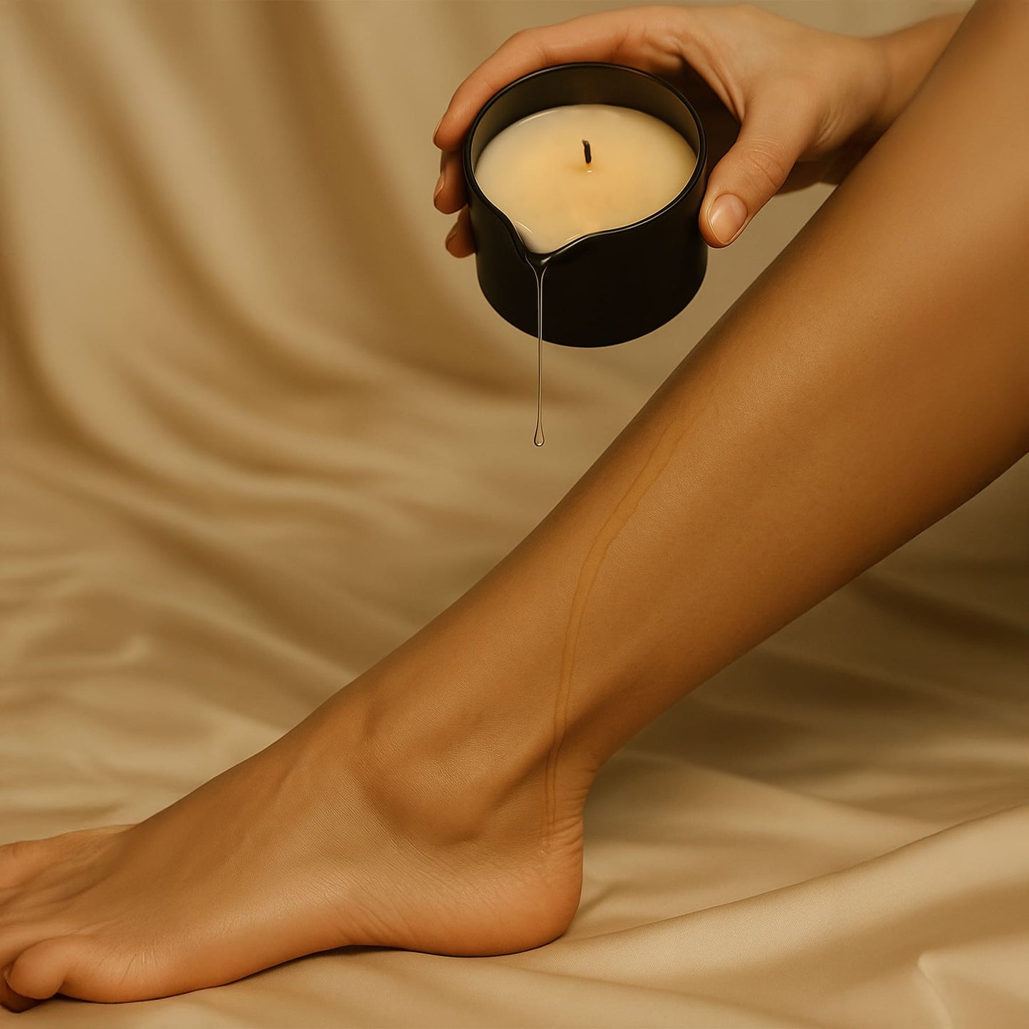 Massage Candle Rum Noir, 30 g.