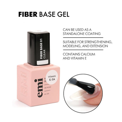 Fiber Base Gel Clear #1, 15 ml.