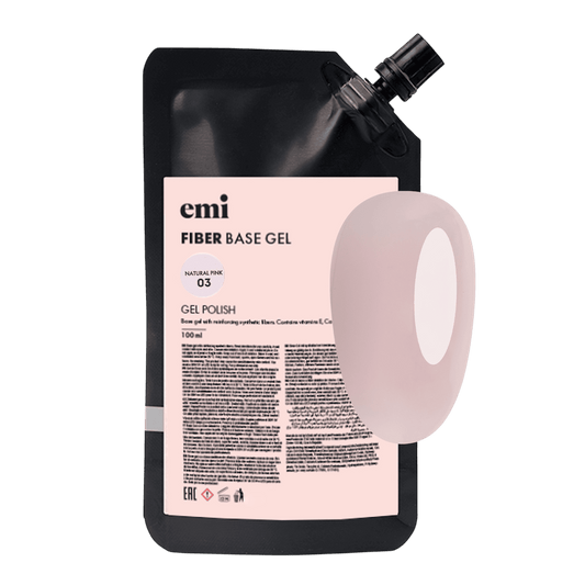 Fiber Base Gel #3 Natural Pink, 100 ml.