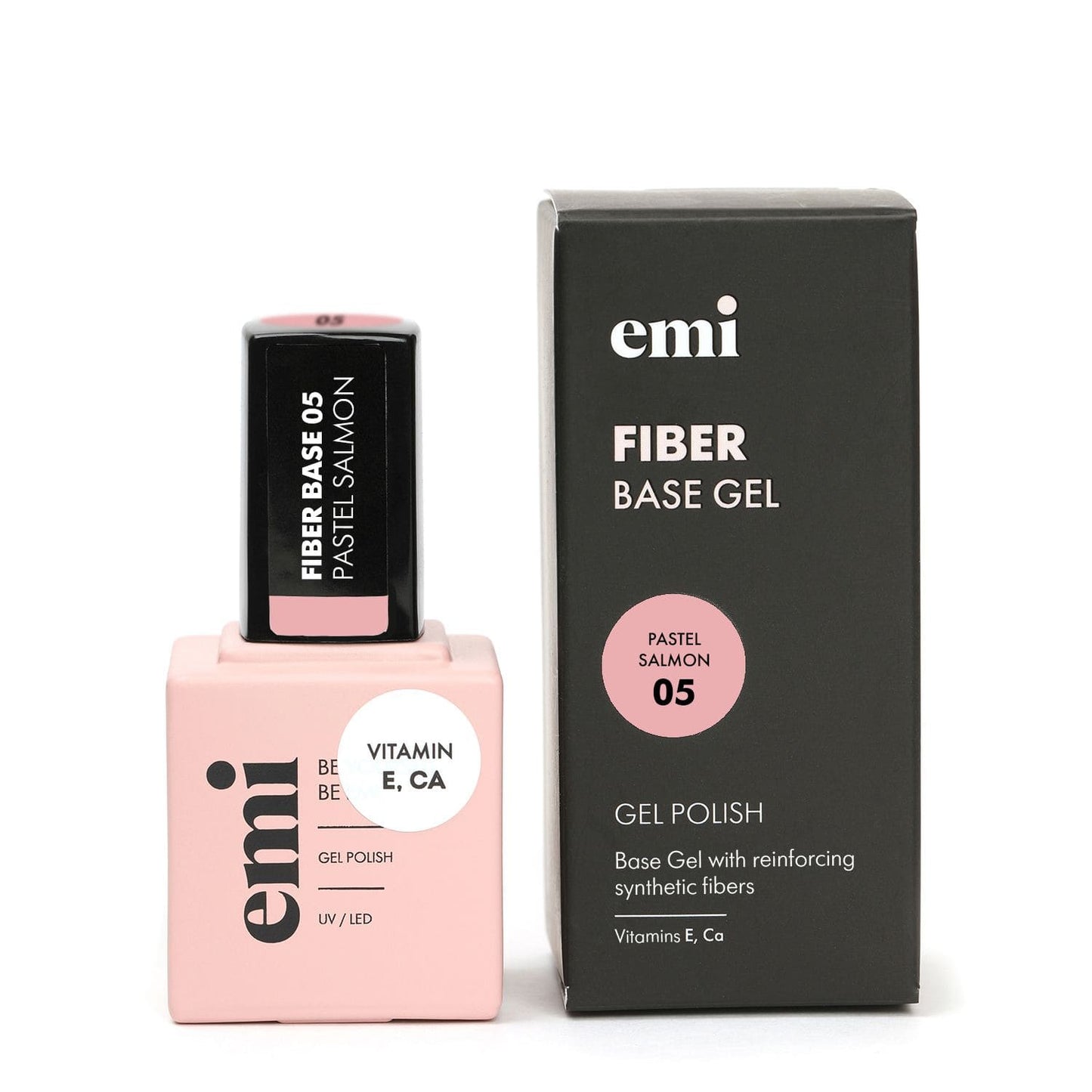 Fiber Base Gel Pastel Salmon #5, 15 ml.