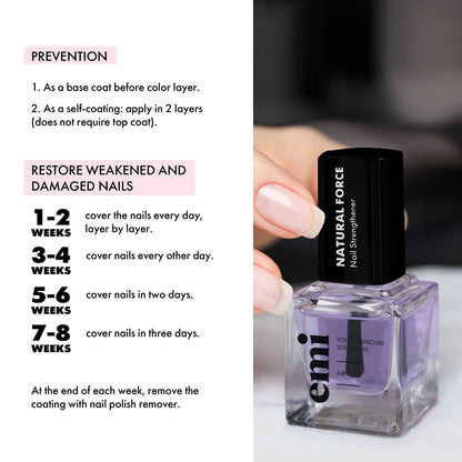 Nail Strengthener Natural Force, 15 ml.