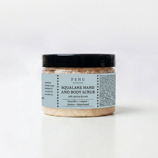Squalane Hand and Body Scrub, 150 g.
