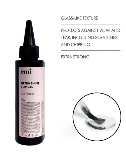 E.MiLac Ultra Shine Top Gel, 100 ml.